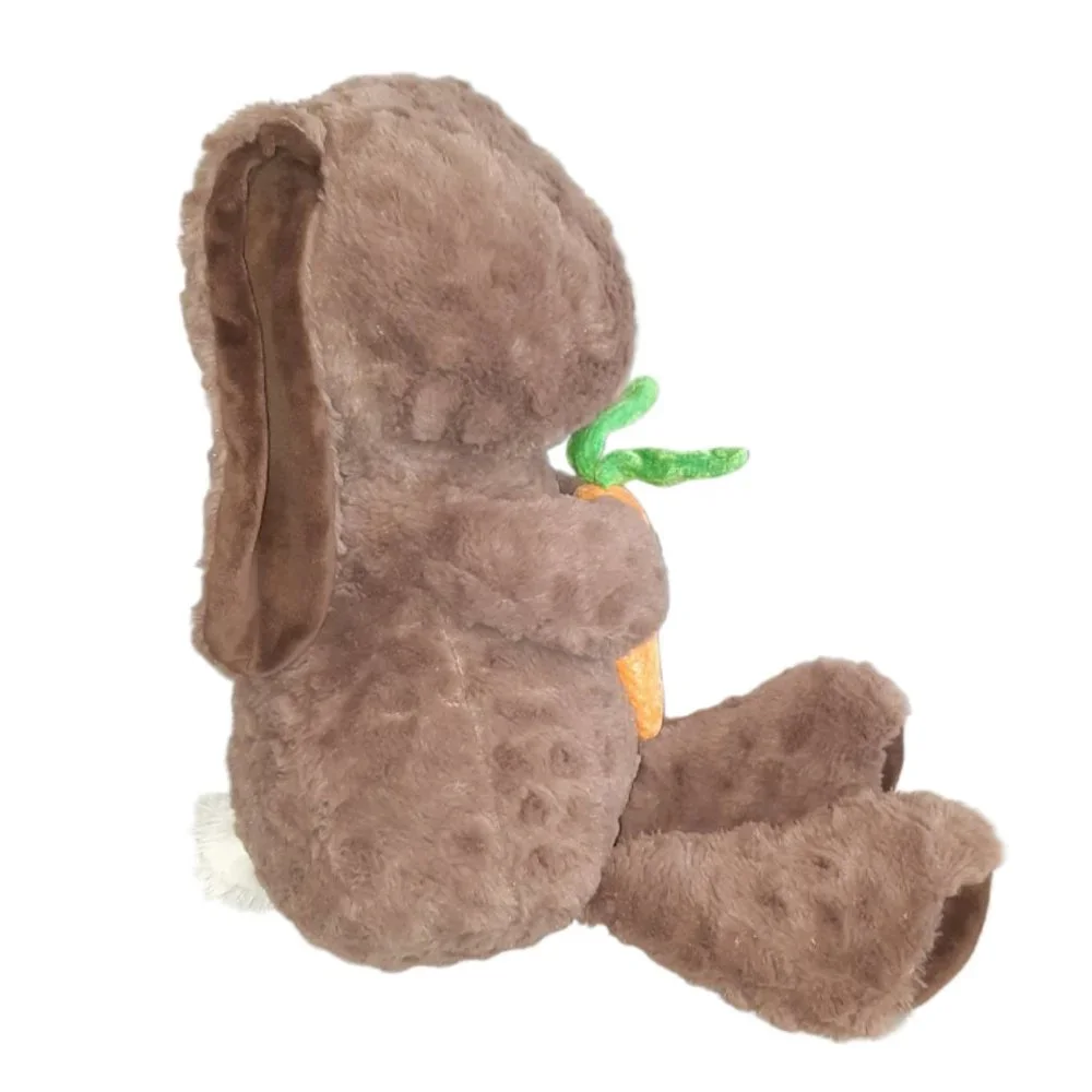 Destination Holiday Brown Easter Bunny Rabbit Carrot Plush Stuffed Toy 20